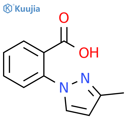 2-(3-methyl-1H-pyrazol-1-yl)benzoic acid structure