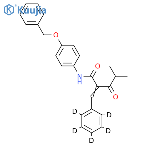 N-4-Benzyloxyphenyl a-Benzilidene-d5 Isobutyrylacetamide structure