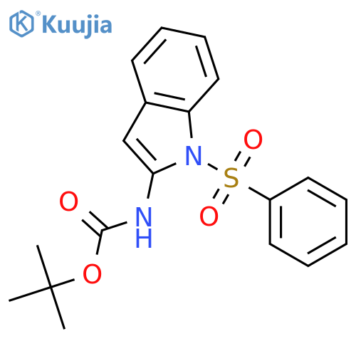 2-(tert-Butoxycarbonylamino)-1-(phenylsulfonyl)indole structure