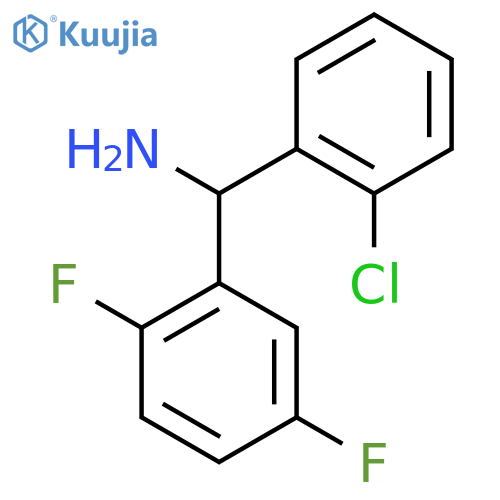 (2-Chlorophenyl)(2,5-difluorophenyl)methanamine structure