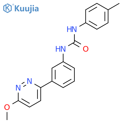 3-[3-(6-methoxypyridazin-3-yl)phenyl]-1-(4-methylphenyl)urea structure