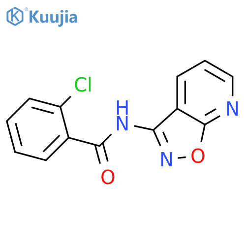 2-chloro-N-{[1,2]oxazolo[5,4-b]pyridin-3-yl}benzamide structure