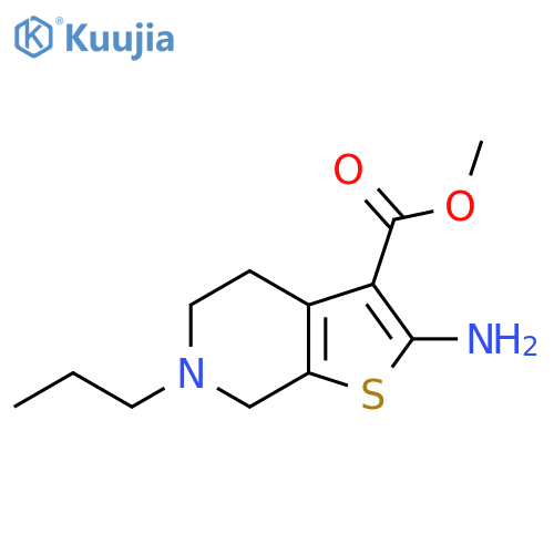 methyl 2-amino-6-propyl-4H,5H,6H,7H-thieno[2,3-c]pyridine-3-carboxylate structure