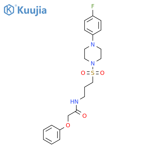 N-(3-{[4-(4-fluorophenyl)piperazin-1-yl]sulfonyl}propyl)-2-phenoxyacetamide structure