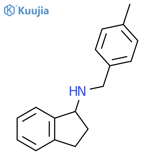 1H-Inden-1-amine, 2,3-dihydro-N-[(4-methylphenyl)methyl]- structure