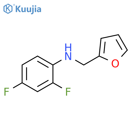 2,4-difluoro-N-(furan-2-ylmethyl)aniline structure