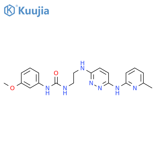 1-(3-methoxyphenyl)-3-[2-({6-[(6-methylpyridin-2-yl)amino]pyridazin-3-yl}amino)ethyl]urea structure