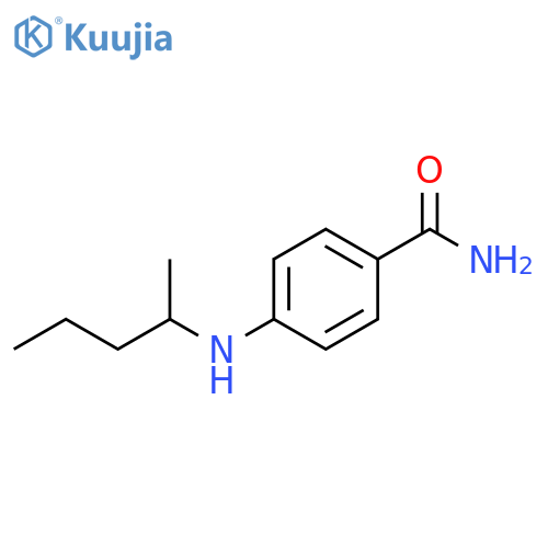 Benzamide, 4-[(1-methylbutyl)amino]- structure