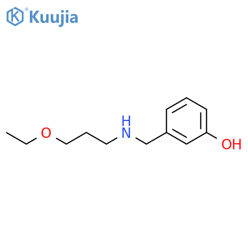 3-{(3-ethoxypropyl)aminomethyl}phenol structure