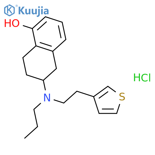 6-{propyl[2-(3-thienyl)ethyl]amino}-5,6,7,8-tetrahydro-1-naphthal Enol Hydrochloride (1:1) structure