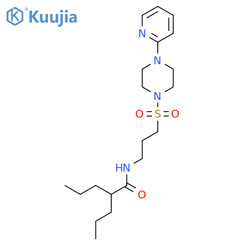 2-propyl-N-(3-{[4-(pyridin-2-yl)piperazin-1-yl]sulfonyl}propyl)pentanamide structure