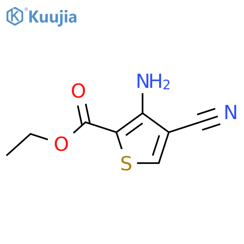 ethyl 3-amino-4-cyanothiophene-2-carboxylate structure