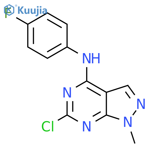 6-Chloro-N-(4-fluorophenyl)-1-methyl-1H-pyrazolo[3,4-d]pyrimidin-4-amine structure