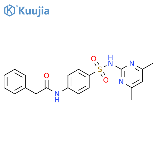 N-{4-[(4,6-dimethylpyrimidin-2-yl)sulfamoyl]phenyl}-2-phenylacetamide structure