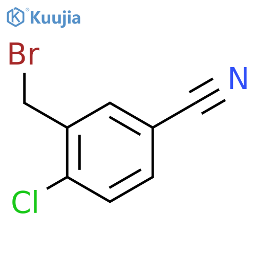 3-(bromomethyl)-4-chloro-benzonitrile structure