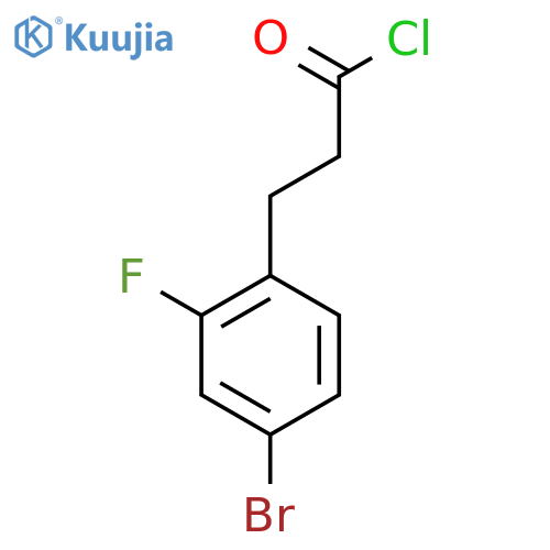 3-(4-Bromo-2-fluorophenyl)propanoyl chloride structure
