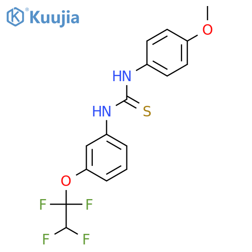 N-(4-Methoxyphenyl)-N'-3-(1,1,2,2-tetrafluoroethoxy)phenylthiourea structure