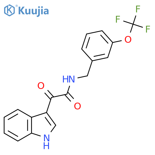 2-(1H-Indol-3-yl)-2-oxo-N-3-(trifluoromethoxy)benzylacetamide structure