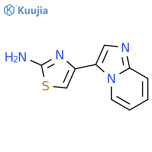 4-{imidazo1,2-apyridin-3-yl}-1,3-thiazol-2-amine structure