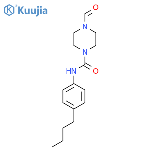 N-(4-Butylphenyl)(4-formylpiperazinyl)formamide structure