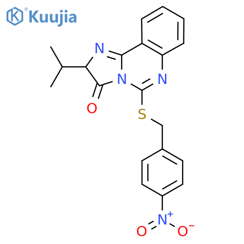 5-{[(4-nitrophenyl)methyl]sulfanyl}-2-(propan-2-yl)-2H,3H-imidazo[1,2-c]quinazolin-3-one structure