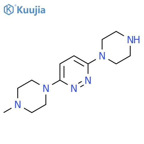 3-(4-methylpiperazin-1-yl)-6-(piperazin-1-yl)pyridazine structure