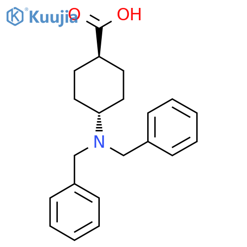 (1R,4r)-4-(Dibenzylamino)cyclohexane-1-carboxylic acid structure