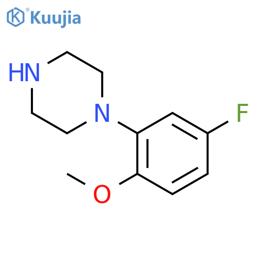 1-(5-fluoro-2-methoxyphenyl)piperazine structure