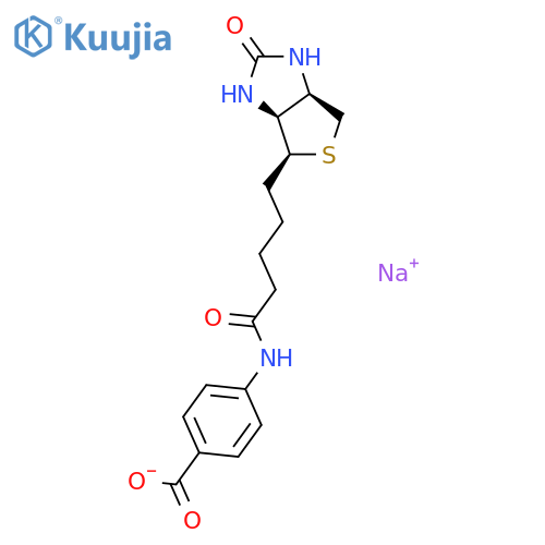 (+)-Biotin 4-Amidobenzoic Acid, Sodium Salt structure