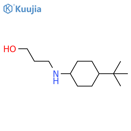 3-[(4-tert-butylcyclohexyl)amino]propan-1-ol structure