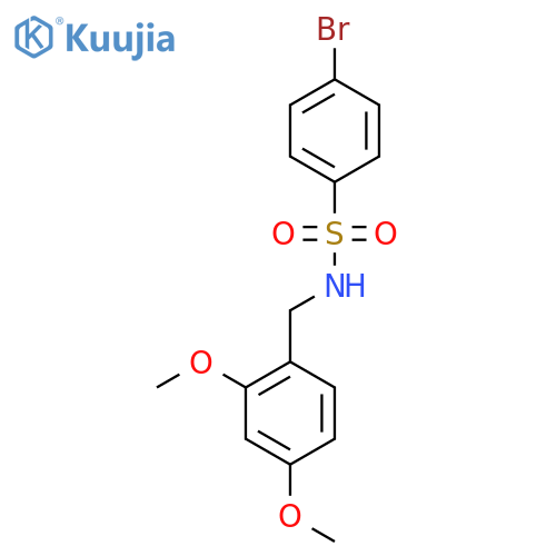 4-Bromo-N-(2,4-dimethoxybenzyl)benzenesulfonamide structure