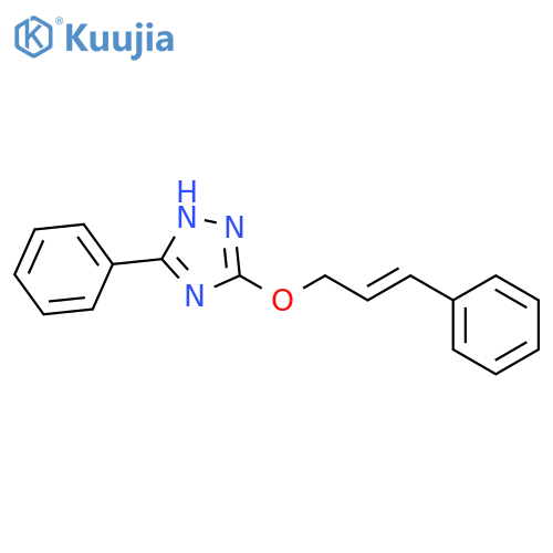 5-phenyl-3-[(E)-3-phenylprop-2-enoxy]-1H-1,2,4-triazole structure
