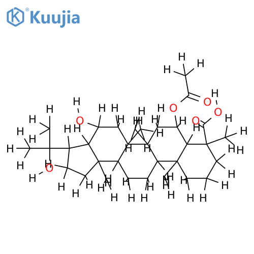 6alpha-Acetoxy-16alpha,22-dihydroxy-24-hopanoic acid structure