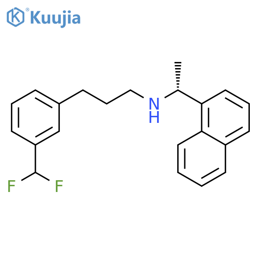 (αR)-N-3-3-(Difluoromethyl)phenylpropyl-α-methyl-1-naphthalenemethanamine structure