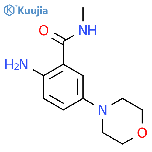 2-Amino-N-methyl-5-morpholinobenzamide structure