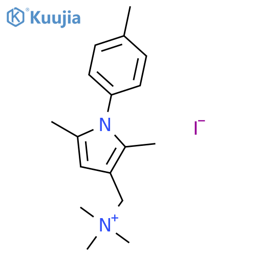 {2,5-Dimethyl-1-(4-methylphenyl)-1H-pyrrol-3-ylmethyl}trimethylazanium Iodide structure