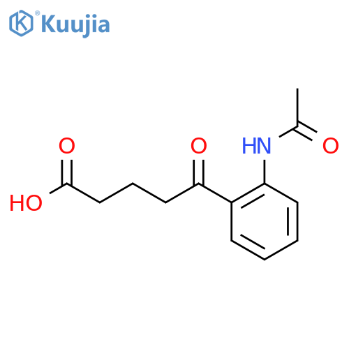 5-(2-Acetamidophenyl)-5-oxopentanoic acid structure