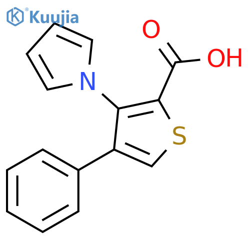 4-Phenyl-3-pyrrol-1-yl-thiophene-2-carboxylic acid structure