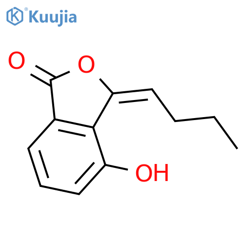 3-butylidene-4-hydroxy-2-benzofuran-1-one structure