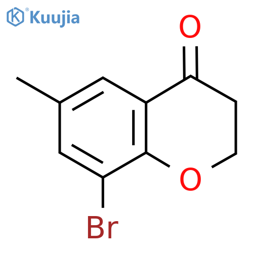 8-Bromo-6-methyl-3,4-dihydro-2H-1-benzopyran-4-one structure