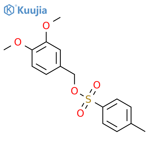 (3,4-dimethoxyphenyl)methyl 4-methylbenzene-1-sulfonate structure