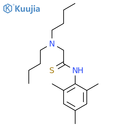 Ethanethioamide,2-(dibutylamino)-N-(2,4,6-trimethylphenyl)- structure