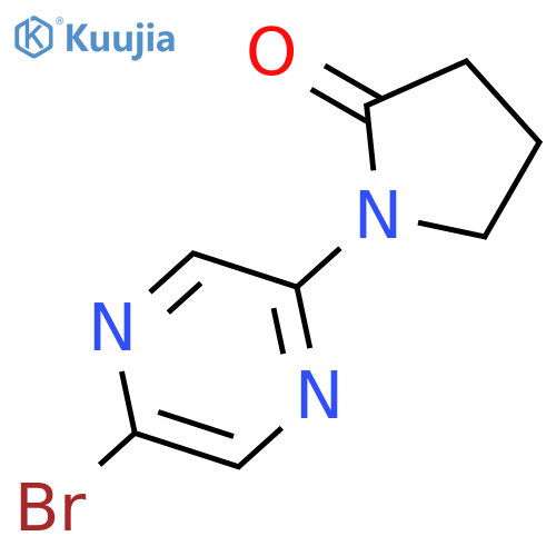 1-(5-bromopyrazin-2-yl)pyrrolidin-2-one structure
