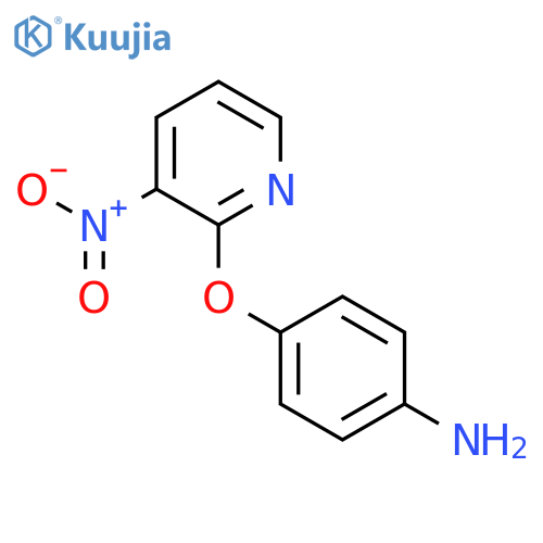 {4-(3-Nitropyridin-2-yl)oxyphenyl}amine structure
