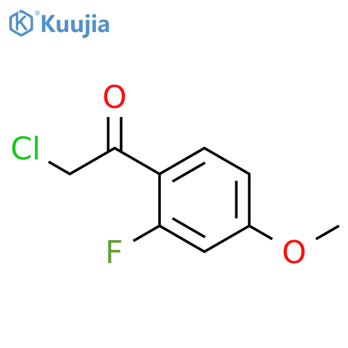 2-chloro-1-(2-fluoro-4-methoxyphenyl)ethan-1-one structure