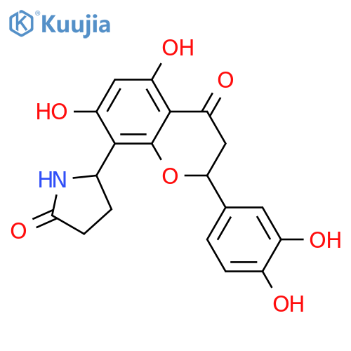 4',5,7-Trihydroxy-8-(5-oxo-2-pyrrolidinyl)flavanone; (2S,2''S)-form, 3'-Hydroxy structure