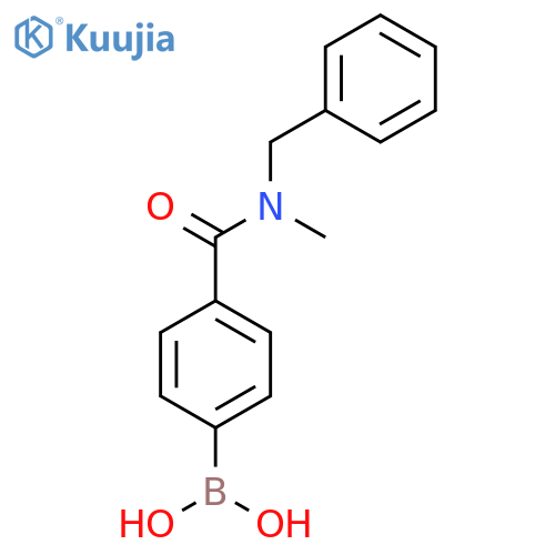 [4-[Benzyl(methyl)carbamoyl]phenyl]boronic acid structure