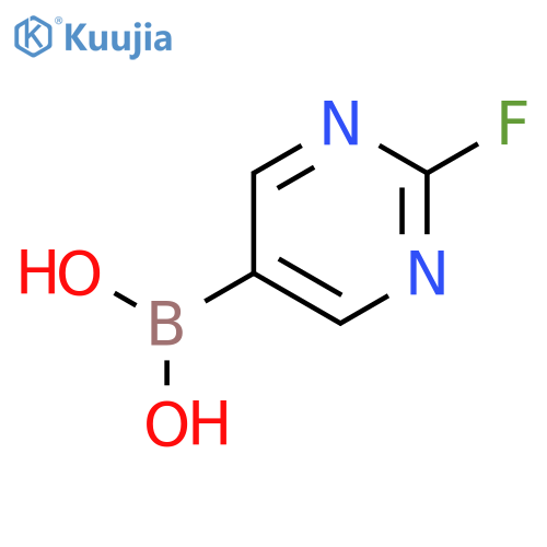 (2-fluoropyrimidin-5-yl)boronic Acid structure