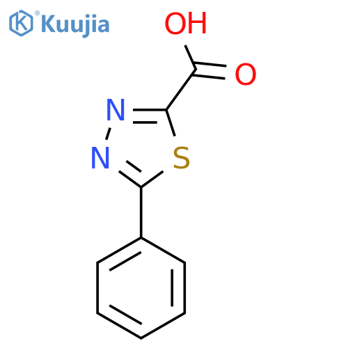 5-Phenyl-1,3,4-thiadiazole-2-carboxylic acid structure