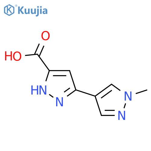 5-(1-methyl-1H-pyrazol-4-yl)-1H-pyrazole-3-carboxylic acid structure